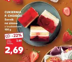 Kaufland Sernik na zimno z truskawkami Cukiernia P. Chojecki oferta