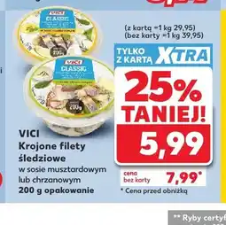 Kaufland Krojone filety śledziowe w sosie musztardowym VICI oferta