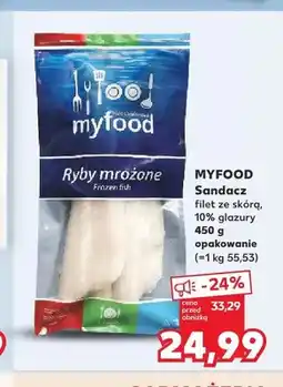 Kaufland Filet ze skórą z sandacza Myfood oferta