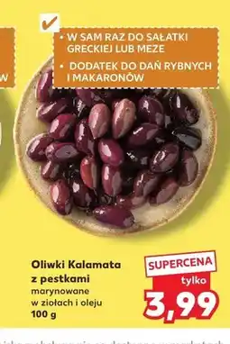 Kaufland Oliwki Kalamata z pestkami marynowane w ziołach i oleju oferta