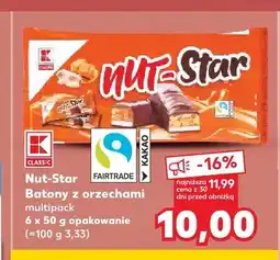 Kaufland Batony z orzechami Nut-Star 6-pak oferta