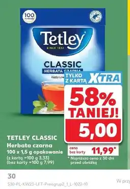 Kaufland Herbata czarna Classic Tetley 100-pak oferta
