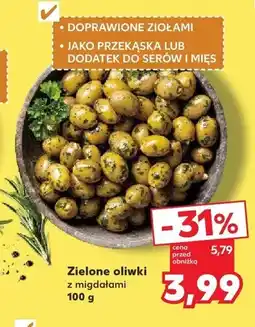 Kaufland Zielone oliwki z migdałami oferta