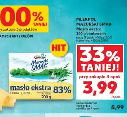 Kaufland Masło ekstra 83% Mazurski Smak Mlekpol oferta
