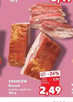 Kaufland Boczek surowy wędzony Sokołów oferta