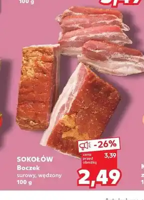 Kaufland Boczek surowy wędzony Sokołów oferta
