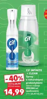 Kaufland Spray z naturalnymi probiotykami Cif Infinite + Clean oferta