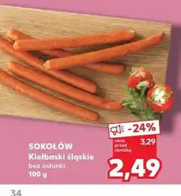 Kaufland Kiełbaski śląskie bez osłonki Sokołów oferta