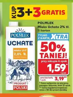 Kaufland Mleko Uchate 2% tł. Polmlek oferta