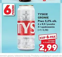 Kaufland Piwo Tyskie Gronie 6-pak oferta