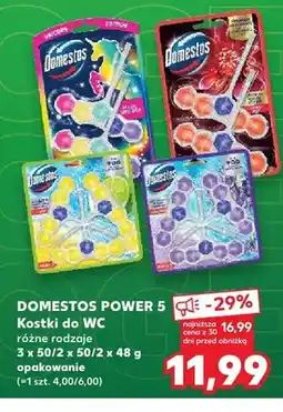 Kaufland Kostki do WC Domestos Power 5 oferta