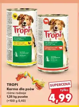 Kaufland Karma dla psów Tropi z wołowiną w sosie oferta