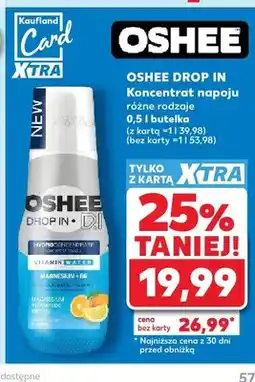 Kaufland Koncentrat napoju Oshee Drop In Vitamin Water Magnesium + B6 oferta