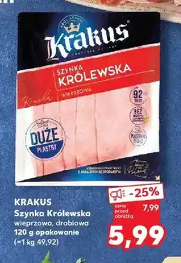 Kaufland Szynka Królewska wieprzowa Krakus oferta