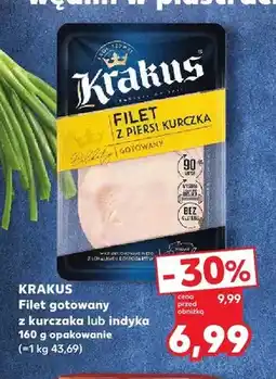 Kaufland Filet gotowany z kurczaka Krakus oferta