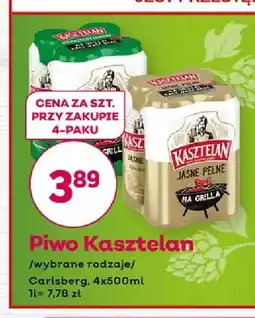 Bliski Piwo Kasztelan Jasne Pełne 4-pak oferta