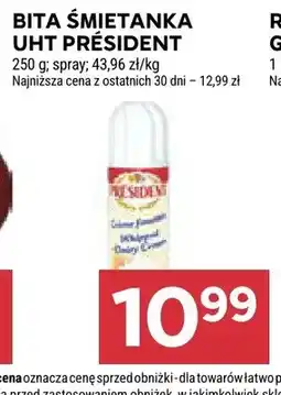 Stokrotka Bita śmietanka UHT Président spray oferta