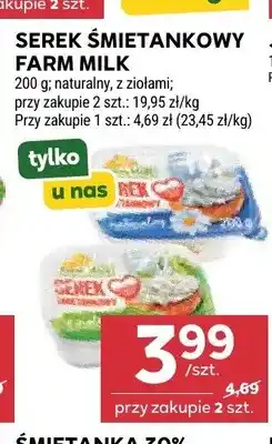 Stokrotka Serek śmietankowy Farm Milk z ziołami oferta