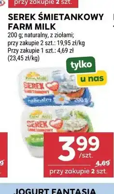 Stokrotka Serek śmietankowy Farm Milk naturalny oferta
