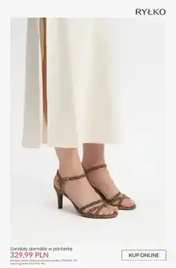 Ryłko Sandały damskie w panterkę RYŁKO oferta