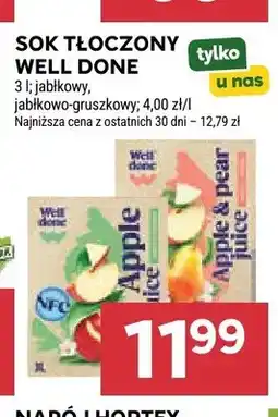 Stokrotka Sok tłoczony Well Done jabłkowy oferta