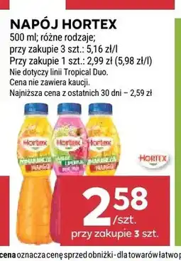 Stokrotka Napój Hortex jabłko mięta oferta