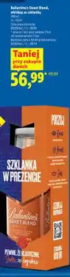 Lidl Whiskey ze szklanką Ballantine's Sweet Blend oferta