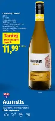 Lidl Wino Chardonnay Cimarosa oferta