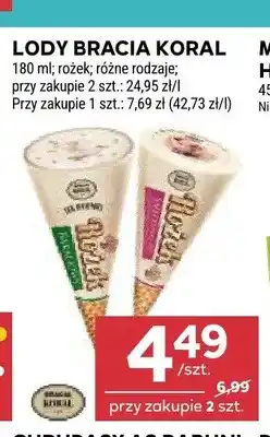 Stokrotka Lody Bracia Koral rożek oferta