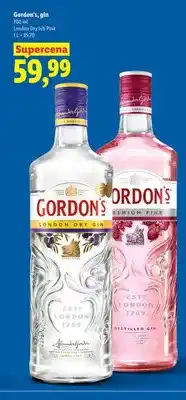 Lidl Gin London Dry Gordon's oferta