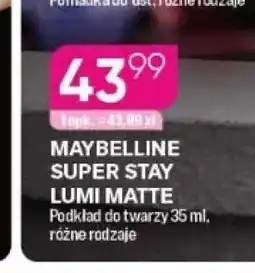 Koliber drogerie Podkład do twarzy MAYBELLINE Super Stay Lumi Matte oferta