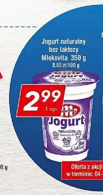 Lewiatan Jogurt naturalny bez laktozy Mlekovita oferta
