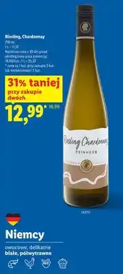 Lidl Wino Riesling Chardonnay białe półwytrawne oferta