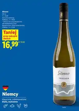 Lidl Wino Silvaner białe wytrawne oferta