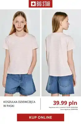 Koszulka dziewczęca w paski BIG STAR