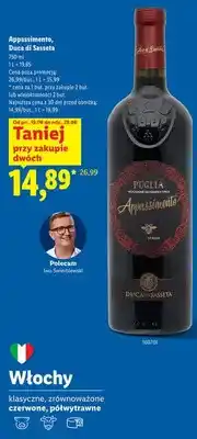 Lidl Wino Appassimento Duca di Sasseta czerwone półwytrawne oferta