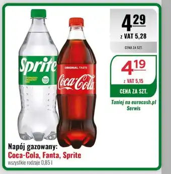 Napój gazowany: Coca-Cola, Fanta, Sprite