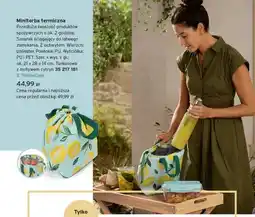 Tchibo Minitorba termiczna turkusowa z motywem cytryn ok. 21x28x14cm oferta