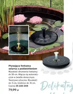 Pływająca fontanna solarna z podświetleniem