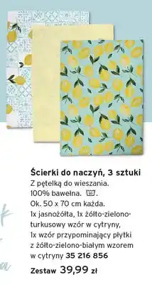 Tchibo Ścierki do naczyń 50x70cm 3-pak oferta