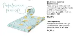 Tchibo Obrus ogrodowy poliester biało-turkusowy z motywem cytryn 140x180cm oferta