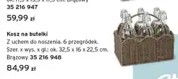 Tchibo Kosz na butelki brązowy 32,5x16x22,5cm oferta