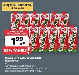 Netto Mleko UHT 3,2% Wypasione Mlekovita oferta