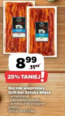 Netto Boczek wieprzowy w marynacie paprykowo-ziołowej Grill Bar Sztuka Mięsa oferta