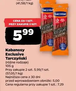Netto Kabanosy Exclusive Tarczyński oferta