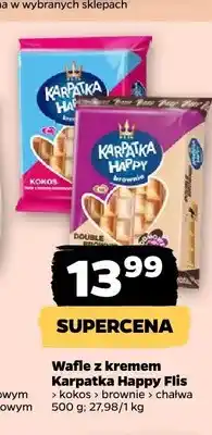 Netto Wafle z kremem brownie Karpatka Happy Flis oferta