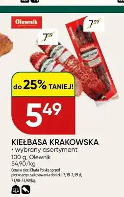 Chata Polska Kiełbasa krakowska Olewnik oferta