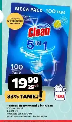 Netto Tabletki do zmywarki 5 in 1 Clean oferta