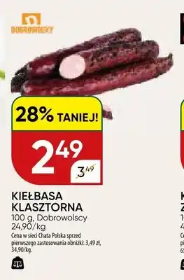 Chata Polska Kiełbasa klasztorna Dobrowolscy oferta