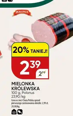 Chata Polska Mielonka królewska Polonus oferta
